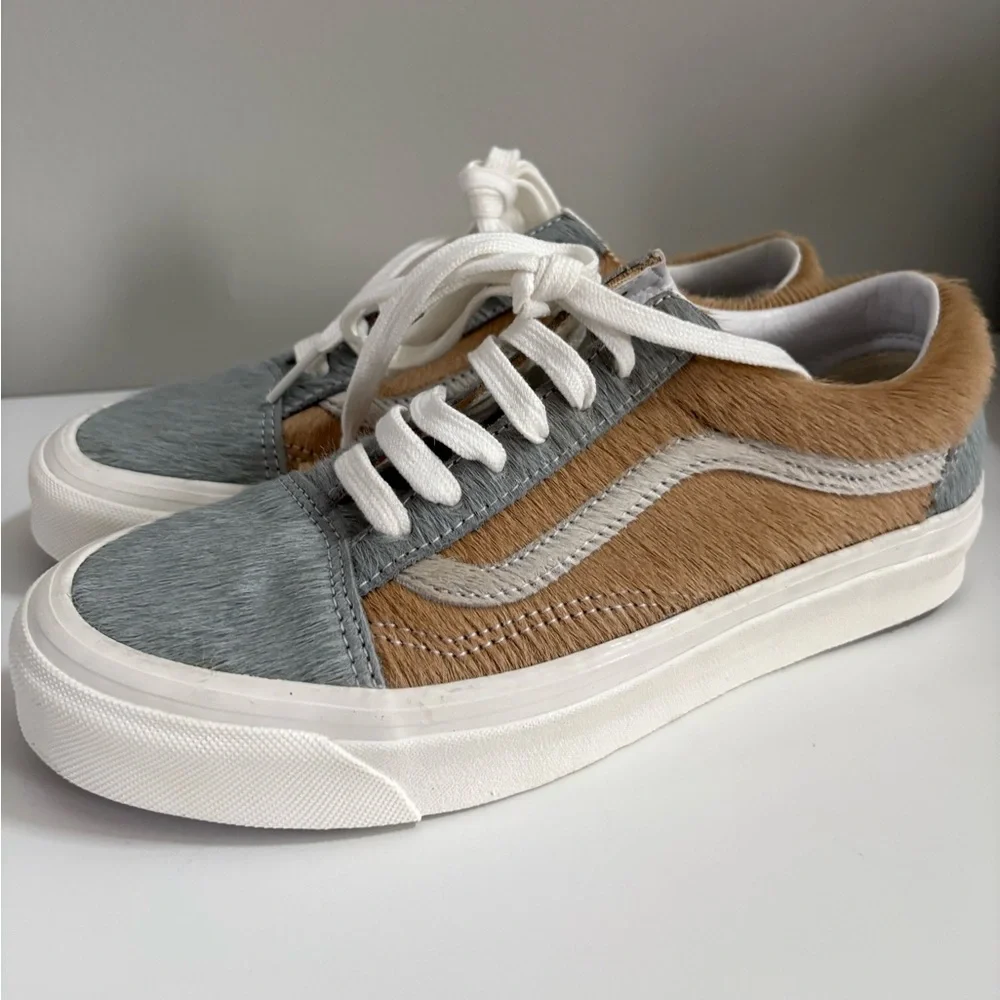 Vans Old Skool 36 DX 'Anaheim Factory Grey Pony Hair Sneakers - Picture 3 of 6